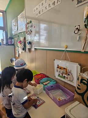  朝の活動（年少満3歳クラス）