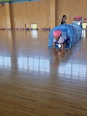 年少さん(もも、たんぽぽ)体育館